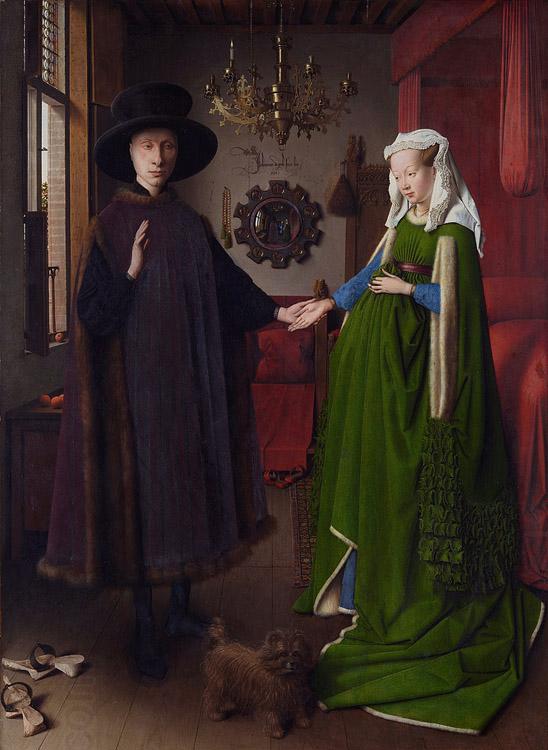 Jan Van Eyck Giovanni Arnolfini and His wife Giovanna Cenami (mk08) China oil painting art